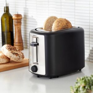 Amazon Basics 2 Slice Toaster, With 6 Browning Settings